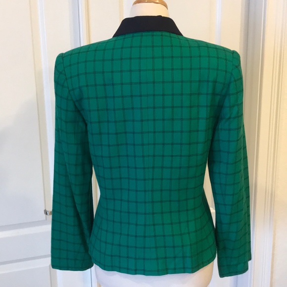 ✨Le Suit - Sz-8-Blazer-Green/Blue✨🚫No Trades🚫 - Picture 3 of 8